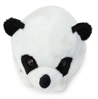 Gorro de Peluche de Panda Suave, Accesorio de Fiesta Personalizado, Gorro de Animal de Peluche de Panda, Gorro Divertido y Cálido para el Invierno