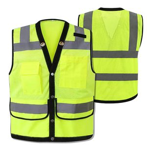 Tùy chỉnh <span class=keywords><strong>Hi</strong></span> <span class=keywords><strong>VIS</strong></span> chạy vest cho trẻ em an toàn áo khoác với đường phản chiếu an toàn tính năng biểu tượng tùy chỉnh bền Polyester - Product Image 1