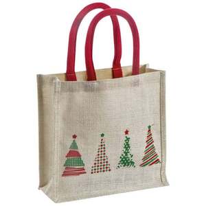 Wholesale Reusable Multifunctional Burlap <b>Bag</b> Foldable Waterproof Christmas <b>Gift</b> Jute Shopping <b>Bag</b> - Product Image 6