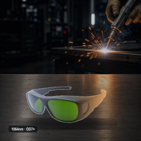 Nouvelles lunettes de sécurité laser 1064nm OD7+ 895-1100nm pour opérateur de machine de soudage laser à fibre avec longue durée de vie