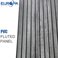 Panneau mural noir, panneau décoratif intérieur, panneau en PVC, séparateur de pièce imperméable pour bureau, maison