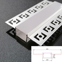 Barra de luz LED de perfil de aluminio de alta calidad, barra de luz LED creativa lineal de pared