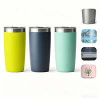 Gobelet isotherme en acier inoxydable de 10 oz à double paroi, tasse à vide pour garder au chaud et au froid, tasse de voyage avec couvercle anti-éclaboussures