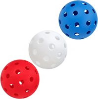 Balles de pickleball sportives en plastique PE durables avec logo personnalisé de haute qualité