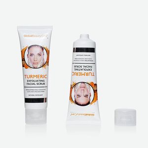 Custom Printed White Plastic Squeeze Tube with Flip <b>Cap</b> for Facial <b>Scrub</b> & Cleanser - Product Image 3