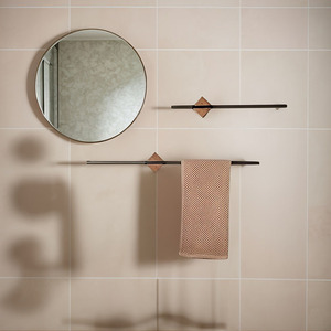 Moderno <span class=keywords><strong>Toallero</strong></span> <span class=keywords><strong>de</strong></span> Madera <span class=keywords><strong>de</strong></span> Nogal <span class=keywords><strong>de</strong></span> un Solo Poste para Baño, <span class=keywords><strong>Sin</strong></span> Necesidad <span class=keywords><strong>de</strong></span> Perforar <span class=keywords><strong>Agujeros</strong></span> - Product Image 2