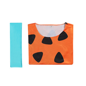 Venta al por mayor Picapiedra Cosplay Disfraz Moderno Edad de Piedra Mono con Bufanda Traje de Halloween para Adultos - Product Image 6