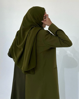 Oem personnalisé sur le devant ouvert modeste Eid Dubai 2025 Design décontracté luxe traditionnel deux couleurs Long Blazer vêtements islamiques Abaya