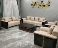 Ensemble de meubles rembourrés de haute qualité, design italien de luxe européen, canapé 3 places en cuir véritable blanc pour salon