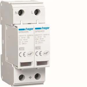 SPB240D Personalizzabile con Hagers SPD 2P T2 TNS/TT 40kA - Product Image 1