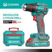 Ensemble de tournevis électriques 16,8 V 20 V, perceuse sans fil au lithium sans balais, meuleuse d'angle sans fil pour outils domestiques