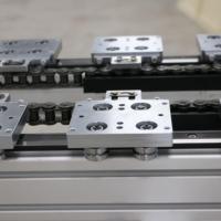 Línea de Transporte Circular de Alta Precisión con Rodamientos de Acero Inoxidable, Línea de Ensamblaje Automática, Riel Guía Curvo Tipo Cadena