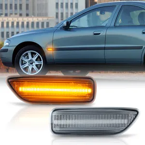 High Quality No Error Clear/Smoked/Orange Lens LED Side Marker Turn Signal Light For Volvo S60