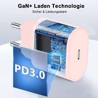 Cargador de Teléfono de Fábrica OEM ODM, Tipo C, Enchufe de Pared EU, Adaptador PD de 20w, Adaptateur 20w, Cargador Rápido USB C