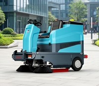 Brosseuse autoportée compacte Boshuo 48V 2000W, largeur de travail 1200mm, bac de 120L, machine de nettoyage de sols industriels pour centres commerciaux et parkings 3