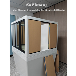 Sistema di partizione dell'ufficio privato di progettazione moderna Non trasparente parete solida ufficio divisorio per palestra Hotel - Product Image 5
