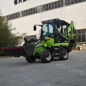 Miniexcavadora Cargadora EBL15-26 en Oferta, 4x4 de Alta Calidad con Certificación CE, Cargadora Frontal de Ruedas Diésel 4WD - Product Image 3