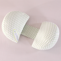 Oreiller de grossesse souple et réglable pour dormeurs latéraux, en forme de U, portable et réutilisable, amovible et lavable pour femmes enceintes