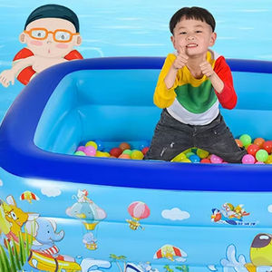 Piscine extérieure <span class=keywords><strong>de</strong></span> jeu au-dessus du sol adulte enfants adultes pliant carré intérieur épaissi gonflable - Product Image 6