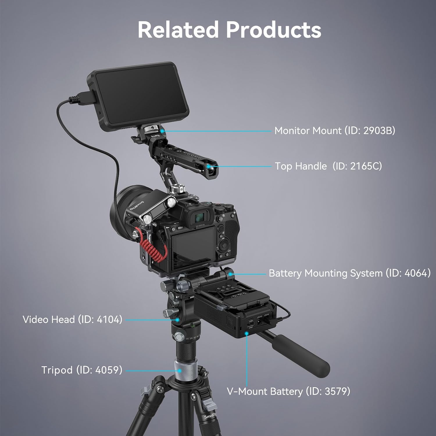 ソニーa7rv/a7iv/a7sii、複数のアクセサリ取り付けポイント付きカメラ