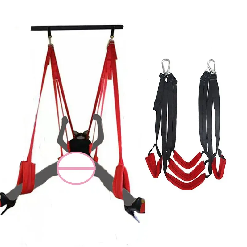 Sm Bondage Sex Deur Schommel Stoelen Opknoping Meubelriemen Flirten Bondage Touw Bdsm Bondages Erotisch Spel Seksspeeltje Voor Koppels