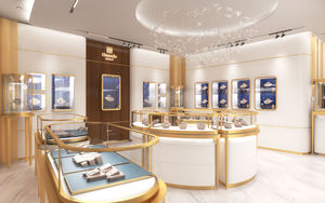 Custom Eco-Friendly Durable Jewelry Store Furniture Full Set | Island Wall-Mounted LED Lit Display Cabinets | Turnkey Store - Product Image 2