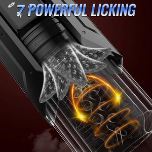 Juguetes sexuales impermeables con sincronización IA, 7 modos de succión y 7 modos de empuje giratorios y de lamido, productos sensuales para el baño con base de succión - Product Image 2