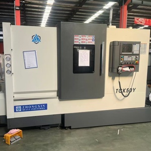 Chinesischer Hersteller Hochwertige Preisgünstige Schrägbett-CNC-Drehfräsmaschine mit Y-Achse und Kraftturm - Product Image 2