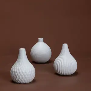 Dekorasi rumah grosir produsen vas Modern Nordik vas keramik bunga Eropa unik Grand