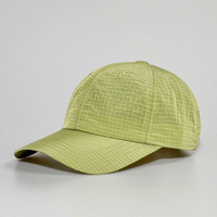 Casquette de baseball unisexe non structurée à 6 panneaux personnalisable en gros, casquette de golf unie en nylon, séchage rapide, légère, pour la course à pied