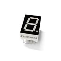 Le segment ultra rouge lumineux du chiffre 7 de 0.56 pouces a mené la Houkem-5613-A d'affichage/BUR 10 goupilles CA CC LED