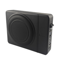 Subwoofer 10 pouces pour voiture, audio actif, fin, sous le siège, 12V, amplificateur intégré, installation facile, fabricant OEM, prix d'usine