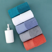 Meilleur choix 100% coton doux essuie-mains en gros couleur unie épaisseur ménage salle de bain coton serviette