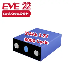 EVE MB31 314ah 3.2V lifepo4电池8000循环电池lifepo4太阳能锂离子电池商业和工业应用
