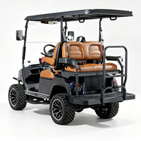 Voiturette de golf électrique d'usine 4 places DC-H-F2+2, chariot de golf surélevé pour la chasse avec contrôleur 72V