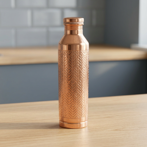 ขวดน้ำทองแดง ดีไซน์แบบจีนโบราณ พกพาสะดวก พร้อมฝาปิด - Product Image 6
