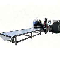 Machine de découpe laser à fibres alimentée par bobine 1345, découpeuse laser pour métaux laminés avec système de débobinage et de nivellement pour une production continue