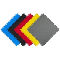 Baldosas modulares de PVC entrelazadas fáciles de instalar, suelos de vinilo de plástico para garajes, solución de proyecto diseñada gráficamente