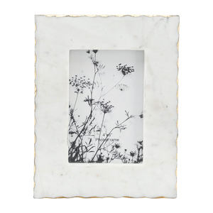 Cornice Decorativa Moderna in Marmo 4x6, Cornice per Foto da Tavolo, Elegante Cornice Rettangolare Glamour - Product Image 1