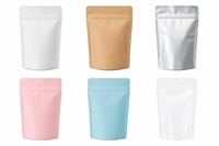 Sachets refermables en PE avec fermeture éclair et sécurité enfant, en matériau épais anti-odeur, pour l'emballage de chips, de snacks et de thé
