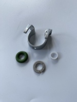 Kit de reparación de inyector de combustible diésel con espaciador, sellos de junta tórica, Clip de retención de aire para nuevos sistemas de inyector 31375050 para VOLVO FORD