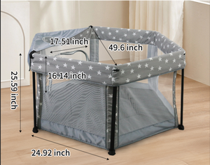 <span class=keywords><strong>Parc</strong></span> pour bébé pliable <span class=keywords><strong>hexagonal</strong></span> personnalisé 300D, lit de sécurité pliable pour bébé, clôture pour <span class=keywords><strong>parc</strong></span> pour bébé pliable - Product Image 6