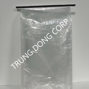 Sacos tejidos PP laminados BOPP transparentes hechos en Vietnam Bolsa interior de PE de costura fácil de abrir para uso de almacenamiento Superficie de impresión de huecograbado - Product Image 1