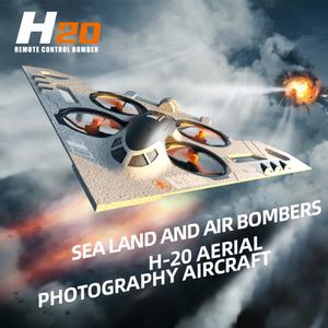 Avión RC SJY-ZF20 con Cámara, Aeronave para Fotografía Aérea H20, Aterrizaje en Tierra, Mar y Aire, Avión de Espuma RC de 2.4Ghz con Luces LED - Product Image 2
