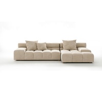 Canapé modulaire convertible en tissu carré lavable, moderne, rembourré en éponge, pour salon, sous-sol, villa, école et parc