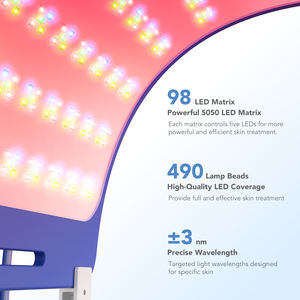 Máquina de terapia de luz roja y azul personalizada Flexible, Panel de terapia de luz roja Biomol infrarrojo Led para aliviar el dolor de grado médico, cuerpo completo - Product Image 3