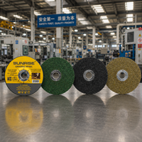 Disque abrasif en fibre à centre dépressionné SUNRISE de 4 pouces en oxyde d'aluminium, grain moyen, pour découpe de métal et d'acier inoxydable, pour meuleuse d'angle