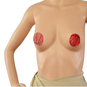 Reusable Basketball Skull Rhinestone <strong>Nipple</strong> <strong>Covers</strong> Custom Personalization Breathable Strapless Sexy Women's <strong>Pasties</strong> For Raves - Product Image 2