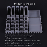 Présentoir en plastique professionnel pour fournitures d'accessoires de tatouage organisateur de cartouche accessoires de maquillage permanents