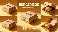 Boîte à burger jetable empilable, conteneur alimentaire multi-usages pour les frites, les snacks, les plats à emporter, vente en gros pour restaurants